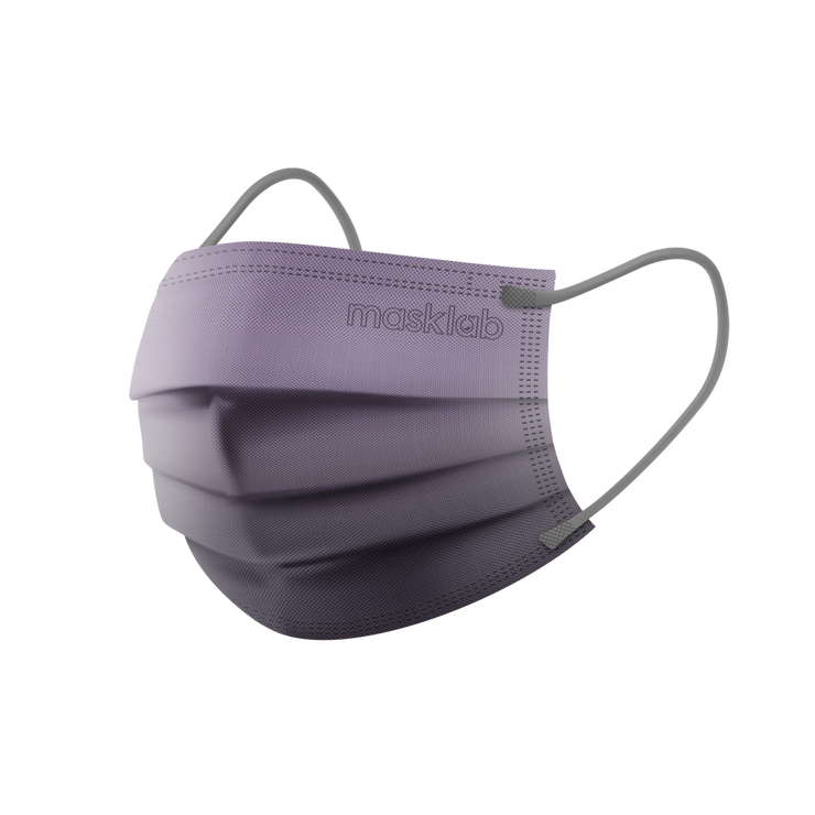 Lavender Mimosa Ombre Adult 3-ply Surgical Mask 2.0 (Box of 10, Individually-wrapped)
