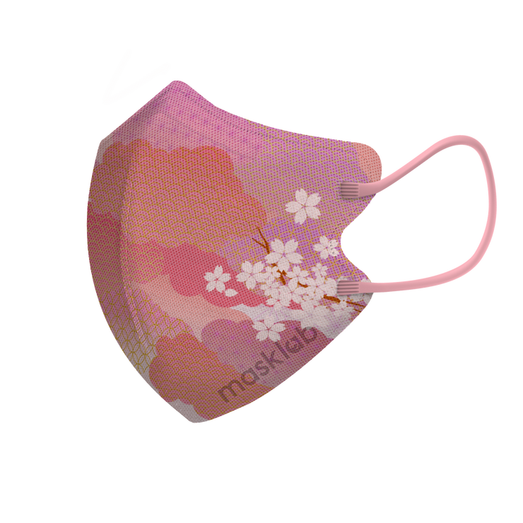 Sakura Garden 3-ply 2D Slim Fit Mask - L Size (Pouch of 5)