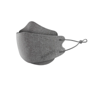 THE REUSABLE COLLECTION: GREY BI-ION SILVER ION ANTI-MICROBIAL MASK (1 MASK + Earloop adjusters)