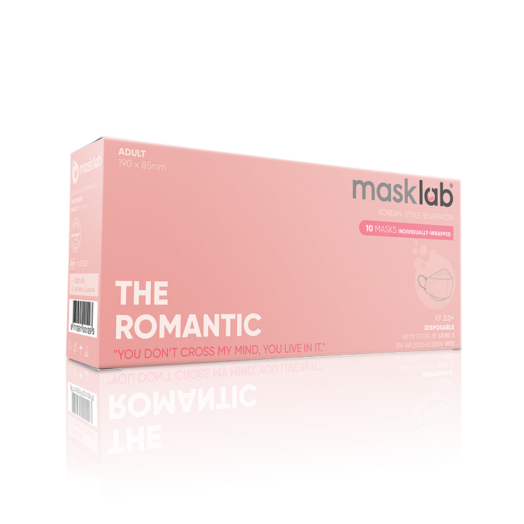 THE ROMANTIC Adult Korean-style Respirator 2.0 (Box of 10, Individually-wrapped)